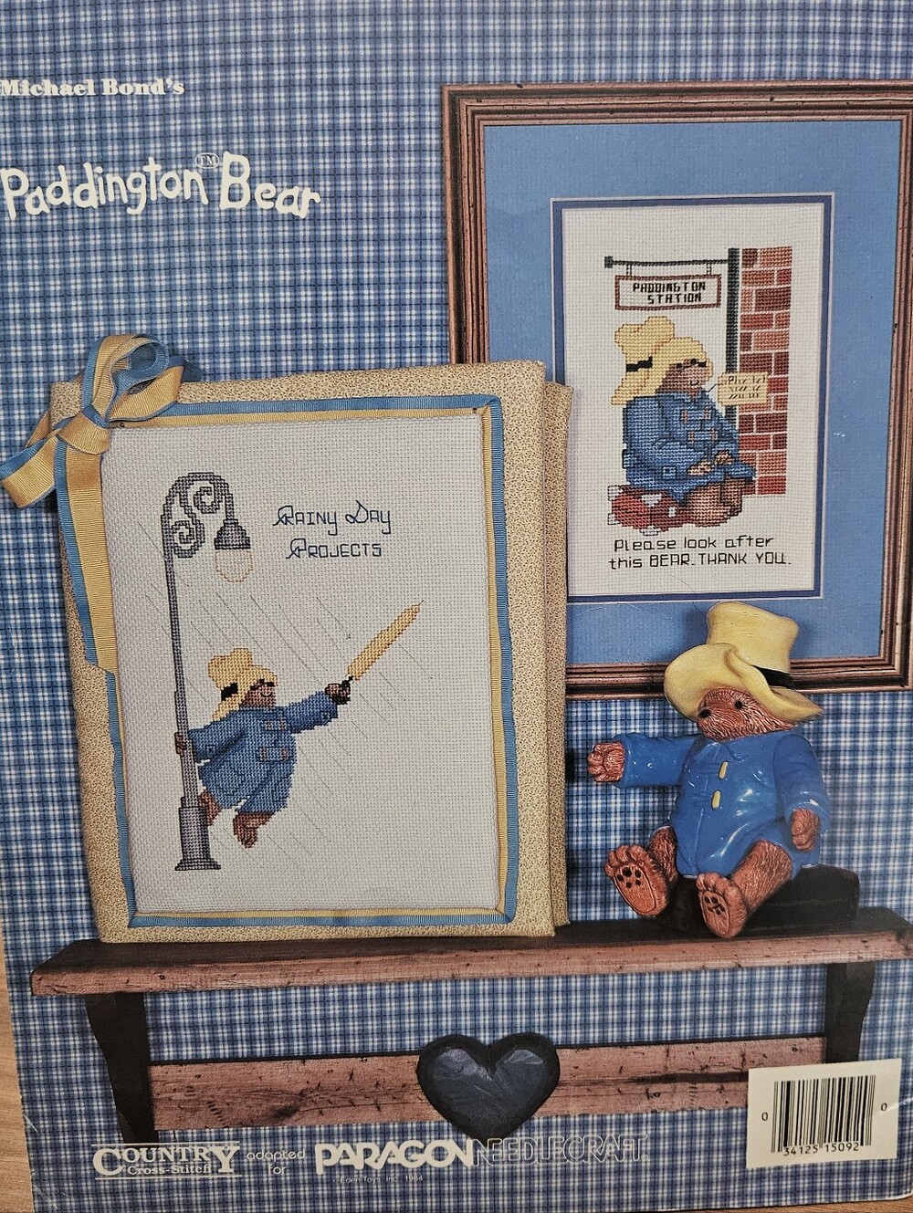 Paddington Bear Counted Cross Stitch Designs Book Vintage Paragon Needlecraft